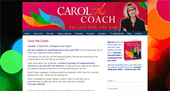 Desktop Screenshot of carolthecoach.com